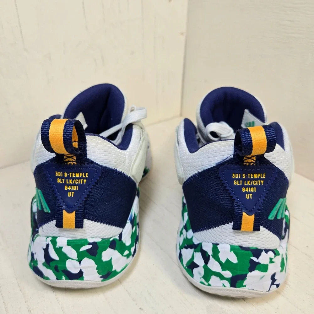 Adidas DON Issue 3 Utah Jazz White Navy Green Basketball Shoes H67722 Men Size 8